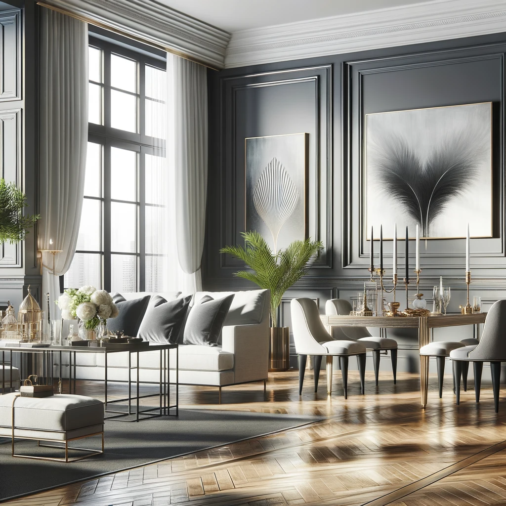 A Modern and Spacious Living Room